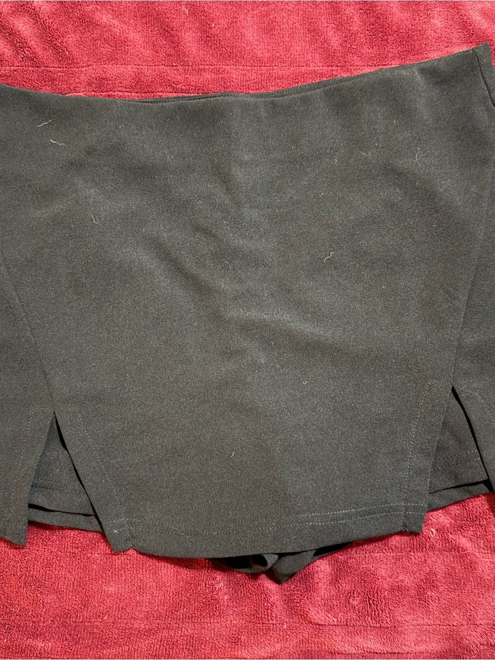 SHEIN Black Women's Skort Shorts - Sporty A-Line Panel